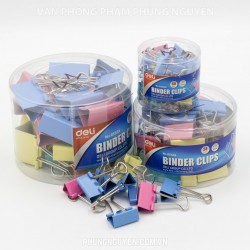 Kẹp bướm màu Deli 15mm Kẹp bướm màu Deli 15mm