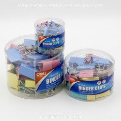 Kẹp bướm màu Deli 25mm