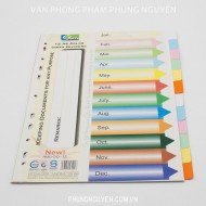 Chia file giấy 12 màu Chia file giấy 12 màu