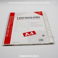 File đục lỗ A4 Mỏng (100c/túi)