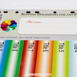 Chia file giấy 12 màu Chia file giấy 12 màu