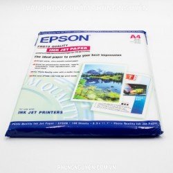 Giấy in ảnh 1 mặt Epson A4 100 tờ Giấy in ảnh 1 mặt Epson A4 100 tờ