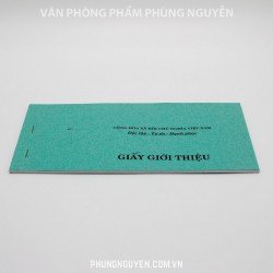 Giấy giới thiệu Giấy giới thiệu