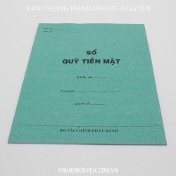 Sổ quỹ tiền mặt A4 Sổ quỹ tiền mặt A4