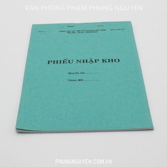 Phiếu nhập kho A5 Phiếu nhập kho A5